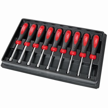 NUT DRIVER SET, METRIC HEX 9 PC.